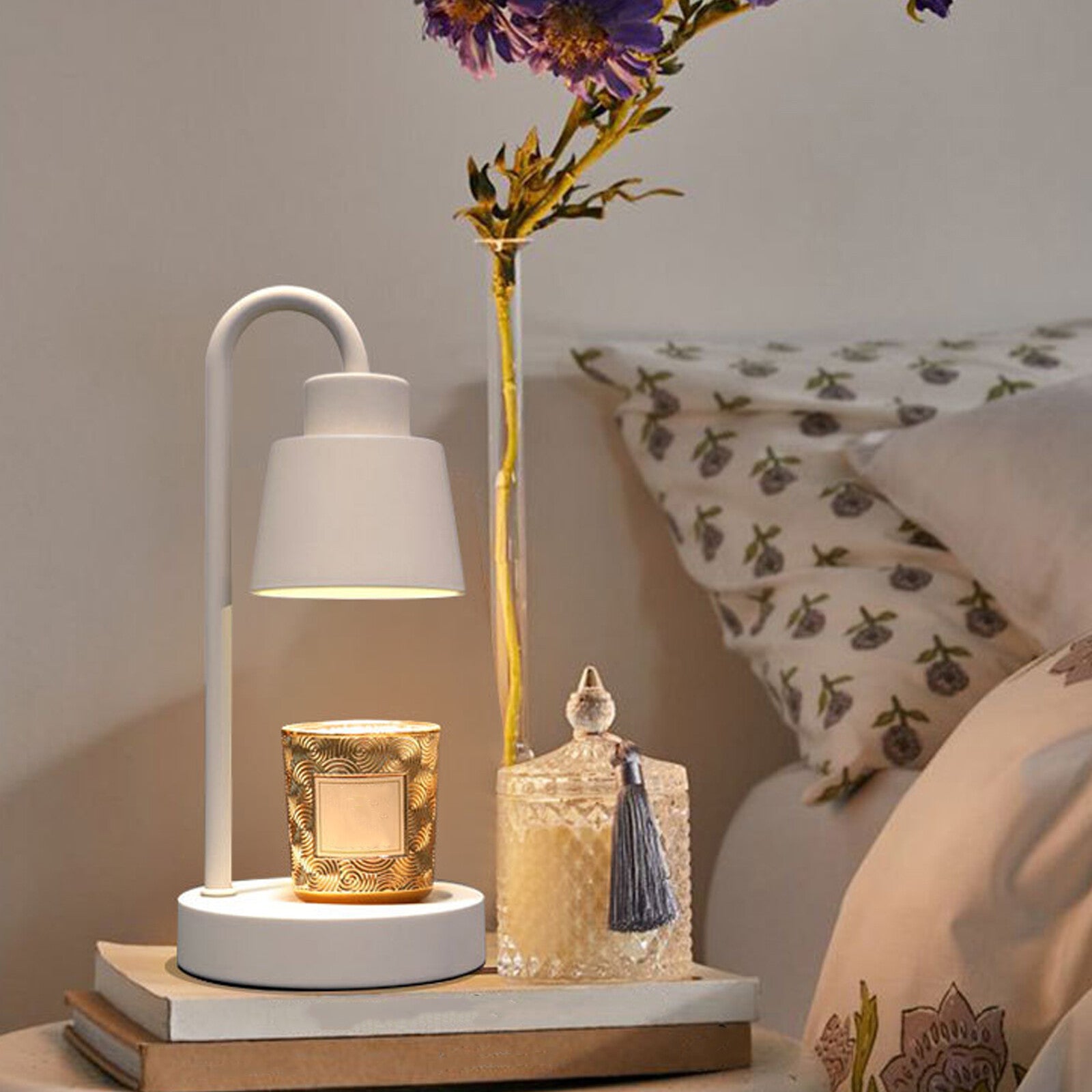 Aromatherapy Melting Wax Lamp Dimmable Night Light Table Candle Warmer Lamp