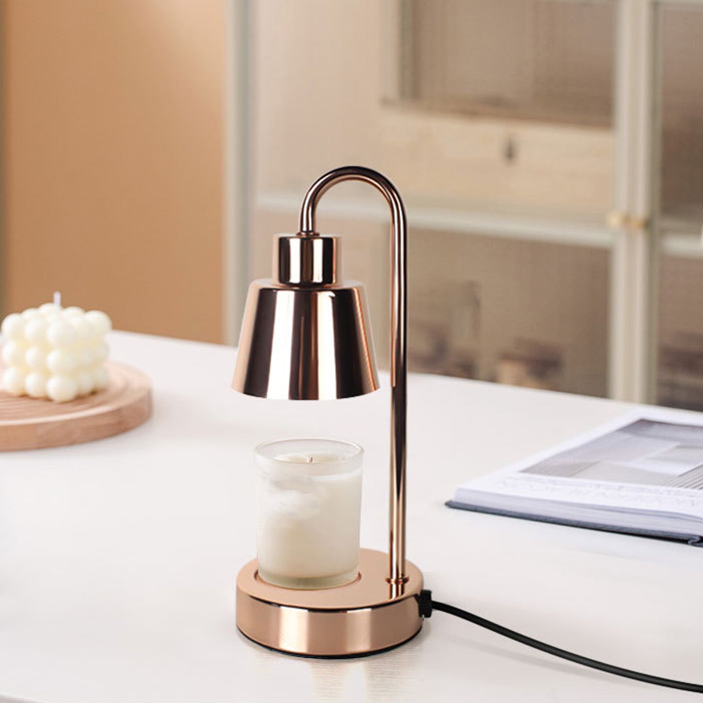 Aromatherapy Melting Wax Lamp Dimmable Night Light Table Candle Warmer Lamp