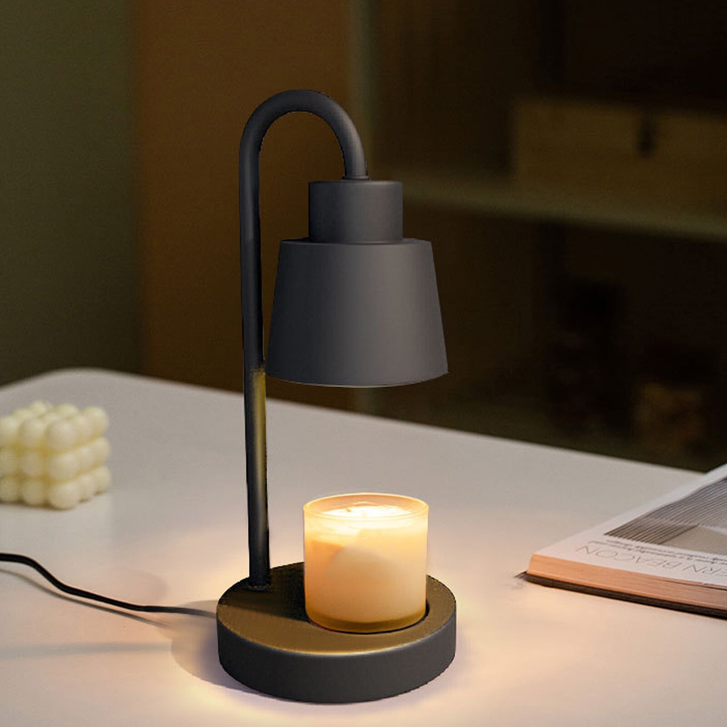 Aromatherapy Melting Wax Lamp Dimmable Night Light Table Candle Warmer Lamp
