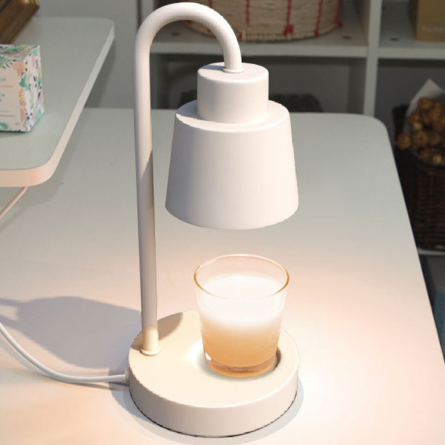 Aromatherapy Melting Wax Lamp Dimmable Night Light Table Candle Warmer Lamp