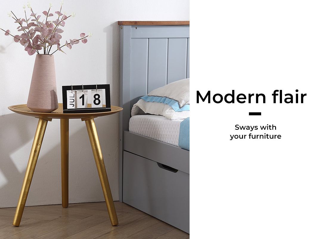 Levede Side Table Coffee Bedside End Tables Antique Storage Modern Plant Stand