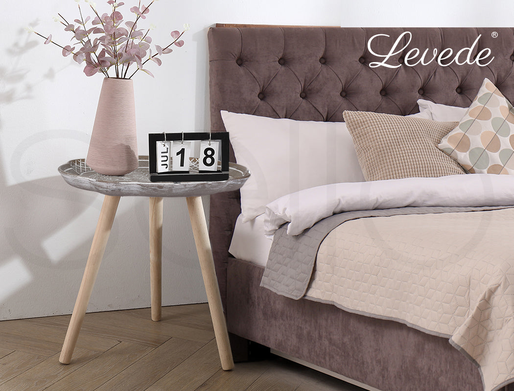 Levede Side Table Coffee Bedside End Tables Antique Storage Modern Plant Stand