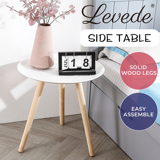 Levede Side Table Coffee Bedside End Tables Antique Storage Modern Plant Stand