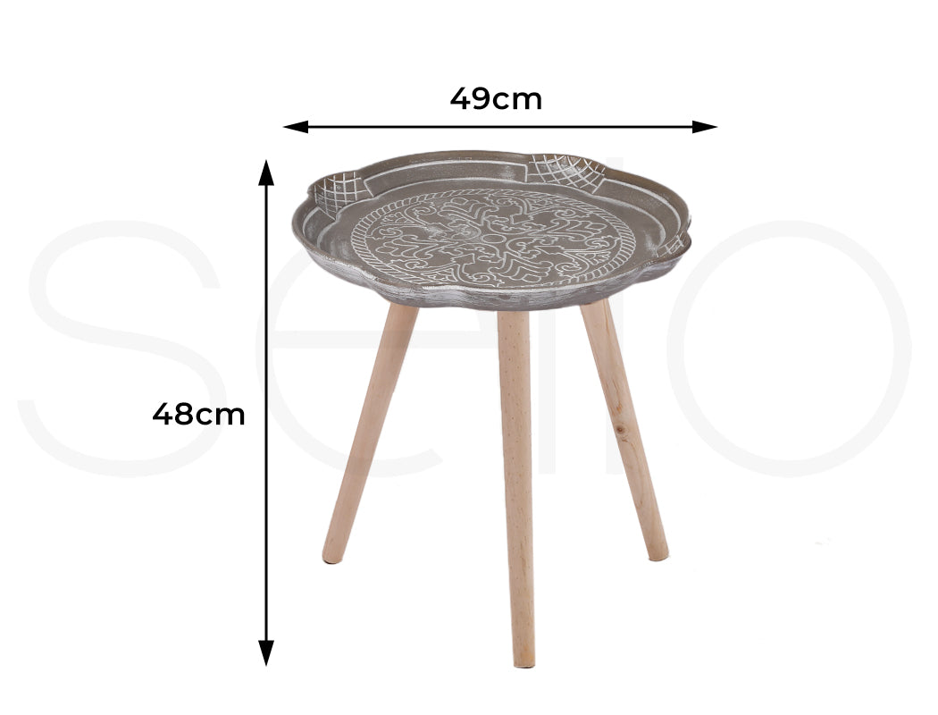 Levede Side Table Coffee Bedside End Tables Antique Storage Modern Plant Stand
