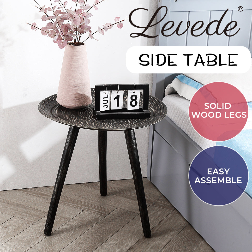 Levede Side Table Coffee Bedside End Tables Antique Storage Modern Plant Stand