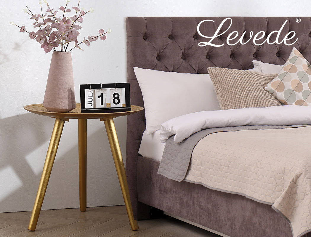 Levede Side Table Coffee Bedside End Tables Antique Storage Modern Plant Stand