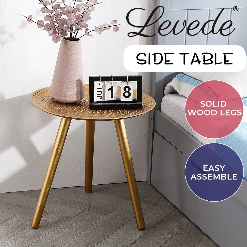 Levede Side Table Coffee Bedside End Tables Antique Storage Modern Plant Stand